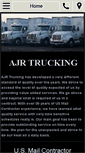 Mobile Screenshot of ajrtrucking.com